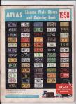1958 ATLAS License Plate Stamp and Coloring Book