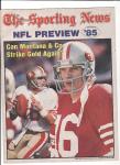 The Sporting News 1985 NFL Preview Joe Montana cover