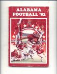 1982 Alabama Football Scheduale