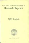 National Geographic Research Reports 1967 Book
