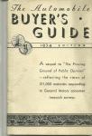 Automobile Buyer's Guide 1934