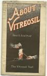 About Vitreosil the Vitreosil Test May 1926
