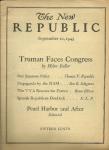 THE NEW REPUBLIC SEPT.1945 TRUMAN FACES CONGRESS