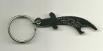 Syria Temple Silver Sword Bottle Opener/ Key Chain 1983