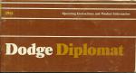 Dodge Diplomat Owners Manual,1981