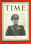 TIME MAGAZINE APRIL 8,1940.MUSSOLLINI COVER