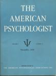 THE AMERICAN PSYCHOLOGIST NOV,1950