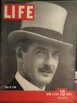 LIFE MAGAZINE APR 4,1938 EDEN OF ETON COVER