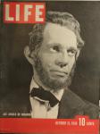 LIFE MAGAZINE OCTOBER 31,1938 ABE LINCOLN,BROADWA COVER