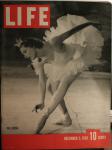 LIFE MAGAZINE DECEMBER 5,1938 BALLERINA COVER