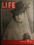 LIFE MAGAZINE JANUARY 2 ,1939 WIMPLE COVER