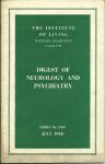THE INSTITUTE OF LIVING, SERIES #XVI,JULY,1948