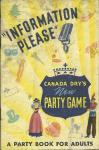CANADA DRY'S NEW PARTY GAME BOOK 1939