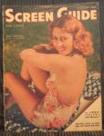 SCREEN GUIDE MAG, AUGUST,1940 JOAN BLONDELL ON COVER