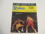 Ring Magazine- 4/1973- Foreman vs. Frazier Cover