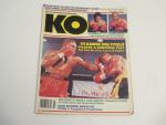 KO Boxing Magazine- 3/1990- Evander Holyfield Cover