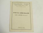 Fritz Kreisler, Acclaimed Violinist in Concert- 1/15/20