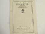 Jan Kubelik, Bohemian Violinist Concert- 11/25/1920