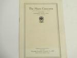 Heyn Concerts- Roman H. Heyn- 11/11/1920
