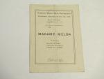 Madame Nellie Melba- Concert Soprano- 1/30/1918