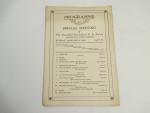 Programme of Operatic Songs- Greenfield C&E 1/6/1918