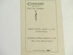 Concert for Benefit of Red Cross Auxiliaries- 3/15/1918
