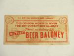 Victory Beer Co.- Baloney Money Promotion -1958