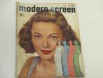 Modern Screen Magazine.-9/1947- GeneTierney Cover