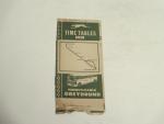 Greyhound Bus Timetable 4/24/1955-Detroit to Pgh
