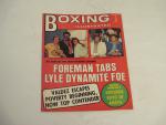 Boxing Illustrated Magazine 2/74 Foreman tabs Lyle