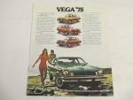 Chevrolet Vega- 1975 New Car Ad Pamphlet