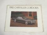 Chrysler Cordoba- 1982- New Car Ad Pamphlet