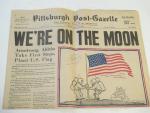 Man on the Moon- Pittsburgh Post Gazette 7/21/1969