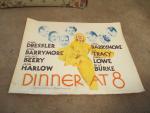 Diner at Eight Re-Release Original Half Sheet 1962