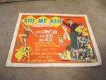 Kiss Me Kate- Original Half Sheet Movie Poster 1953