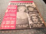 Uncensored Magazine 6/1955 Shelley Winters