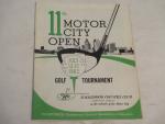 Motor City Open Gold Tournament 1962- Program