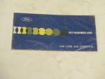 Ford- 1971 Passenger Cars- Car Care and Operation