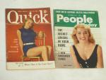 People Today (1957) and Quick (1951) Magazines