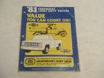 Chevrolet Light Duty Trucks 1981- Sales Study Guide