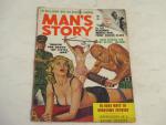 Man's Story Magazine- 9/1962- Bondage Shrieks