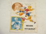 Indiana vs. Pittsburgh- Football Program- 10/22/1949