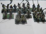 Minature Metal Toy Soldiers- Irish Billmen- 8 pieces