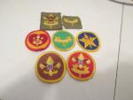 Boy Scout Patches- Assorted Rank- Lot of 7 items