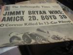 Indianapolis Times 5/30/1958 Jimmy Bryan wins Indy