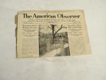 The American Observer Magazine- 2/14/1938