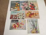 Living with Flowers Magazine- 1950's- Lot of 7 items
