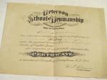 Certificate of Good Penmanship- 8th Grade 1944
