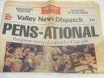 Pittsburgh Penguins Win Stanley Cup 1992 Newspaper