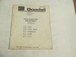 Goodall Car Starting Equipment Owner's/Parts Guide